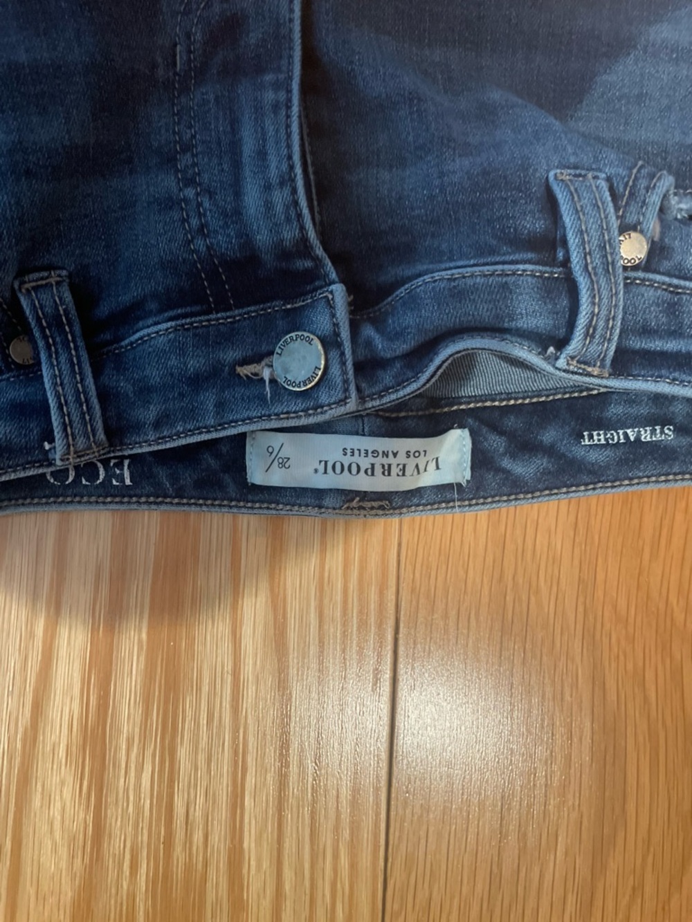 Liverpool Dark Indigo Straight Leg Jeans